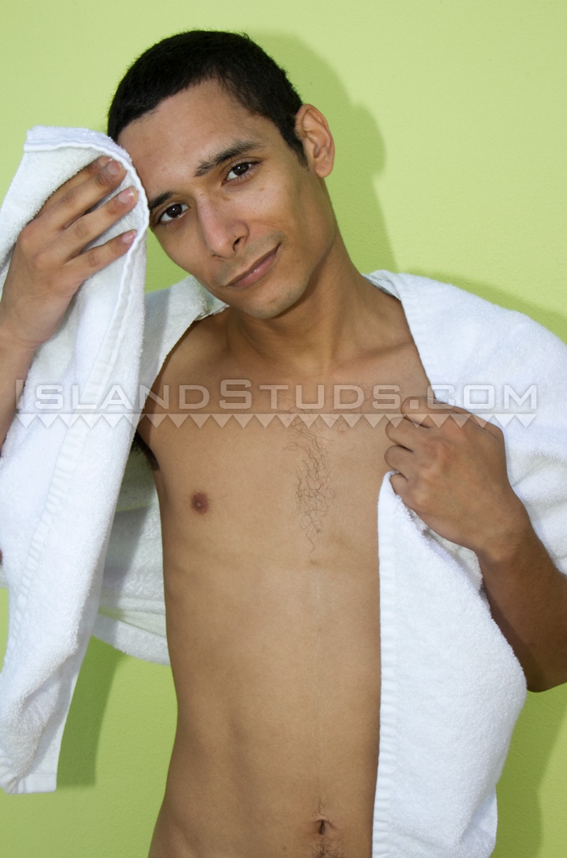 island studs  Puerto Rican twink Victor jerks his 8 inch dick 