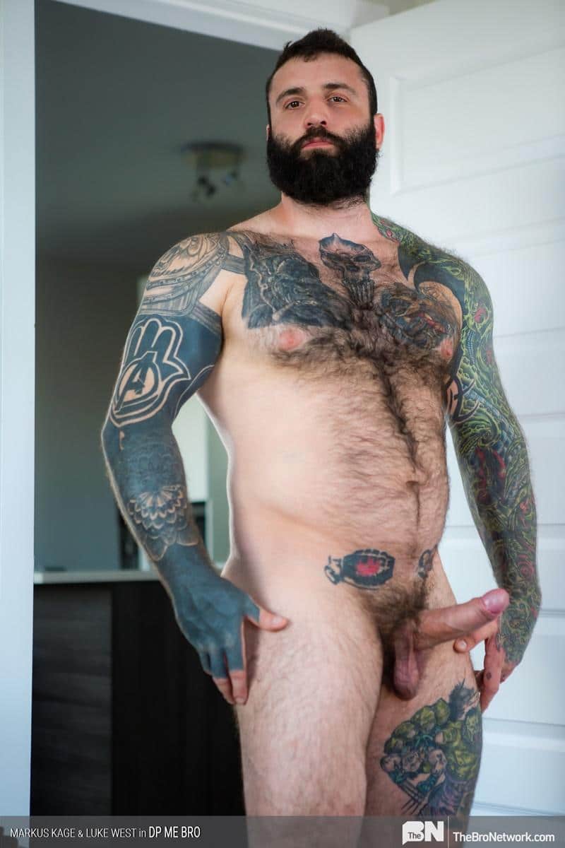 Sexy ripped young muscle stud Luke West bubble butt raw fucked bearded bear Markus Kage 10 gay porn pics - Sexy ripped young muscle stud Luke West’s bubble butt raw fucked by bearded bear Markus Kage