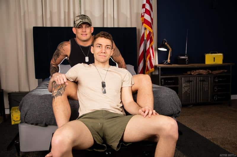 Horny young army recruits Brock Kniles Adrian Duval big dick anal flip flop fucking 9 gay porn pics - Horny young army recruits Brock Kniles and Adrian Duval’s big dick anal flip flop fucking